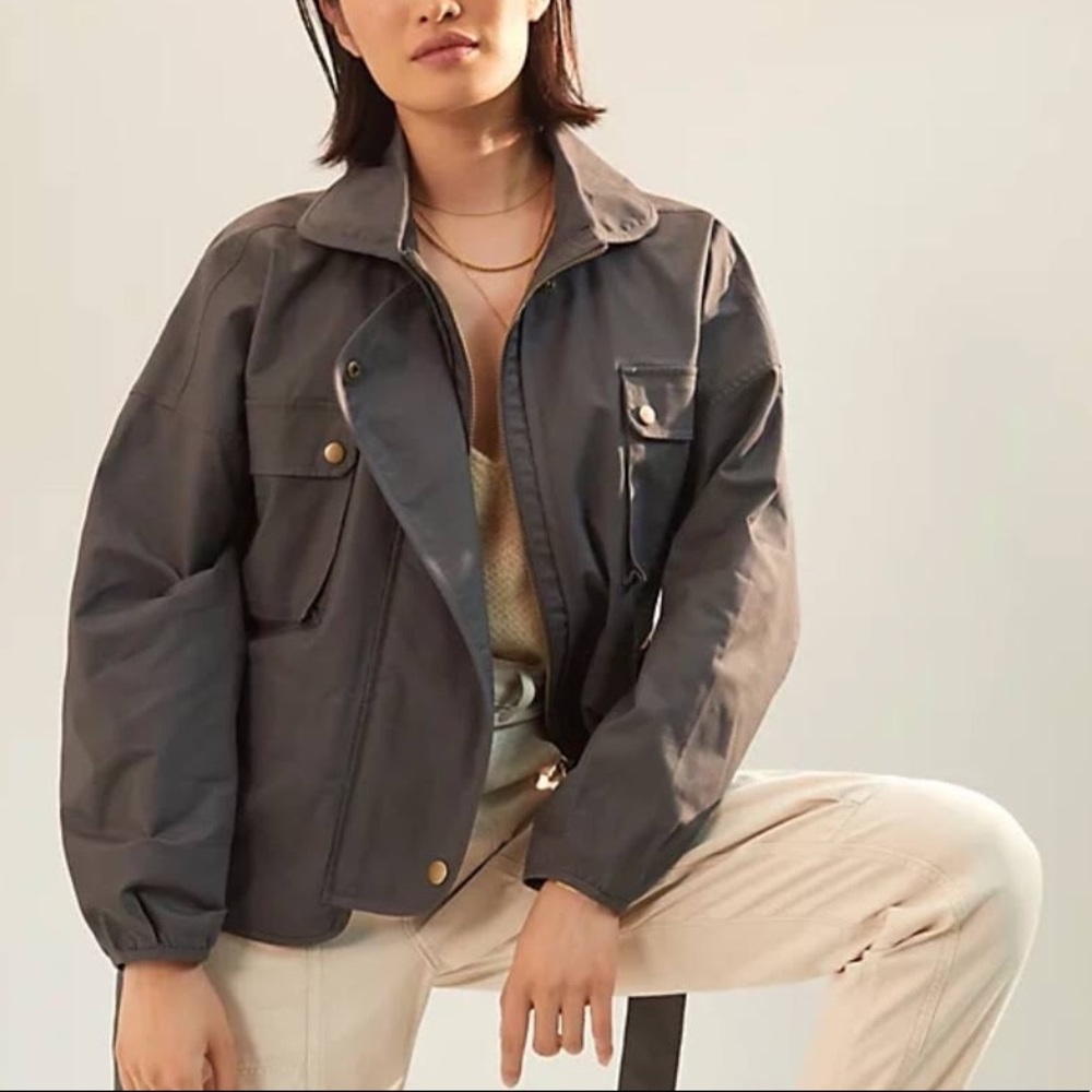 Anthropologie Mare || Dolman Sleeve Belted Utility Jacket Size Medium